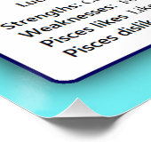 魚座占星術の占星術〔占星術の〕十二宮図標識ポスター ポスター (コーナー)