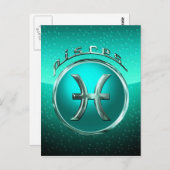 魚座占星術の徴候 ポストカード (正面/裏面)