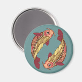 魚座占星術の徴候 マグネット (正面/裏面)