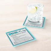 魚座占星術占星術の〔占星術の〕十二宮図サインコースター ガラスコースター (アングル)