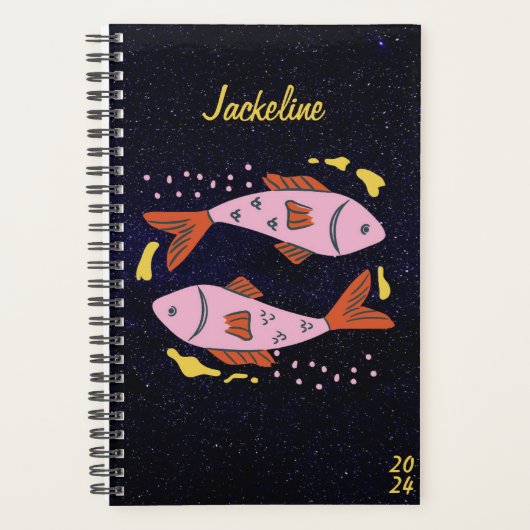 魚座占星術占星術宇宙スターパーソナル プランナー手帳 (正面)