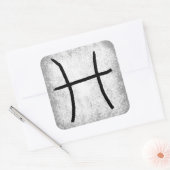 魚座占星術〔占星術の〕十二宮図占星術の標識 スクエアシール (封筒)