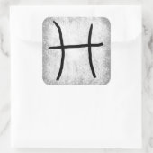 魚座占星術〔占星術の〕十二宮図占星術の標識 スクエアシール (バッグ)