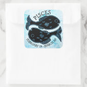 魚座占星術〔占星術の〕十二宮図占星術の標識 スクエアシール (バッグ)
