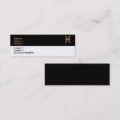 魚座名刺 スキニー名刺 (正面/裏面)