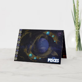 魚座誕生日カード サンキューカード