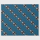 魚座誕生標識ケルト結び目模様〔占星術の〕十二宮図紙 ラッピングペーパー (フラット)