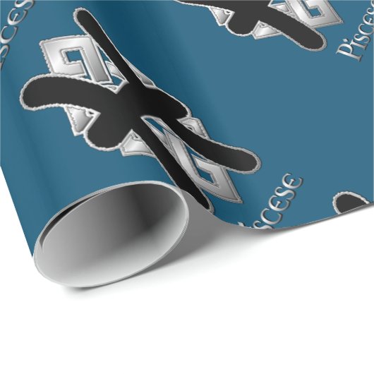 魚座誕生標識ケルト結び目模様〔占星術の〕十二宮図紙 ラッピングペーパー (ロールコーナー)