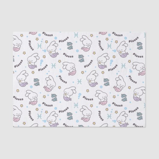 魚座調和：バニー人魚パターン 薄葉紙 (正面)