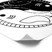 魚座陰陽魚星占い〔占星術の〕十二宮図記号 ポスター (角)