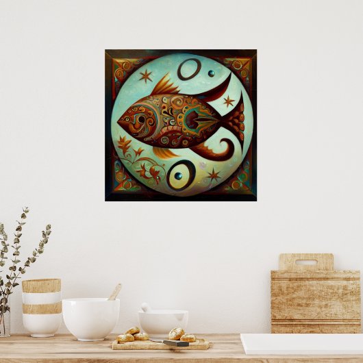 魚座12 ポスター (キッチン)