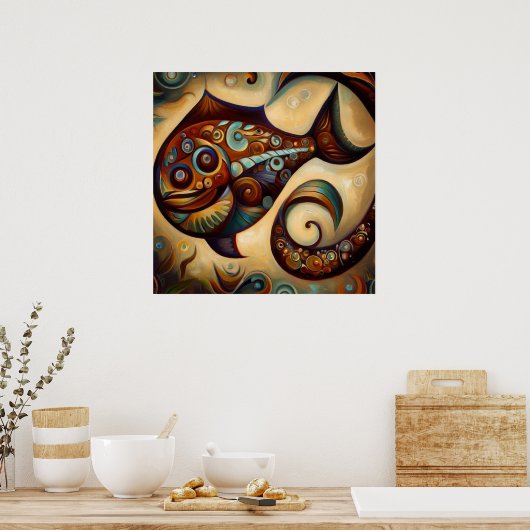 魚座1 ポスター (キッチン)