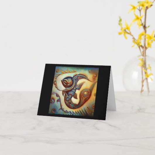 魚座2 カード (黄色い花)