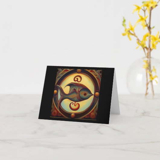 魚座7 カード (黄色い花)