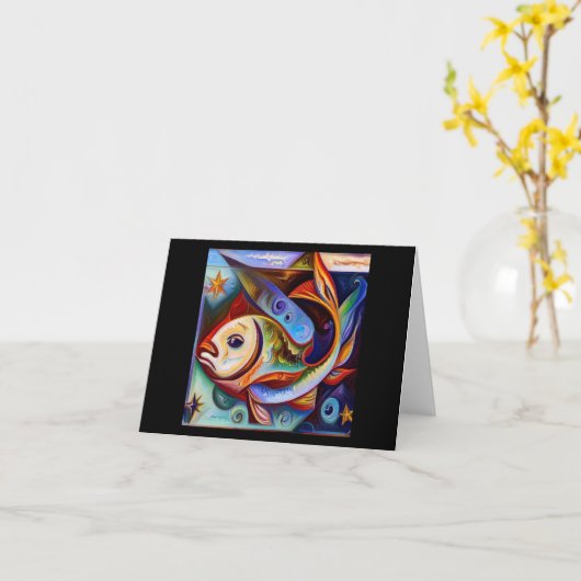 魚座8 カード (黄色い花)