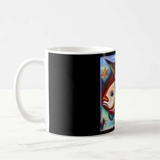 魚座8 コーヒーマグカップ (左)