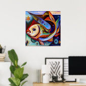 魚座8 ポスター (ホームオフィス)