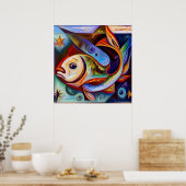 魚座8 ポスター (キッチン)