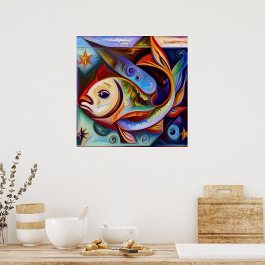 魚座8 ポスター (キッチン)