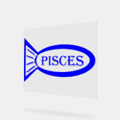 魚座 アクリルサイン (傾斜)