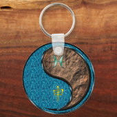 魚座&アースモンキー キーホルダー (正面)