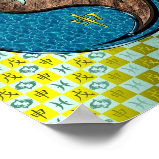 魚座&アースモンキー ポスター (角)