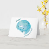 魚座 カード (黄色い花)