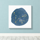 魚座 キャンバスプリント (インサイチュ (ウッドフロア))