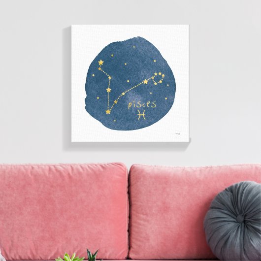魚座 キャンバスプリント (インサイチュ (リビング))