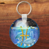魚座 キーホルダー (正面)