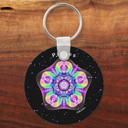 魚座 キーホルダー (正面)