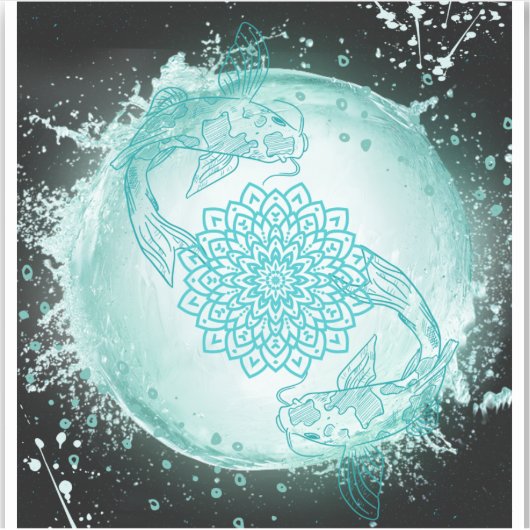 魚座 シール (正面)