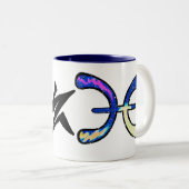 魚座。ジクプ ツートーンマグカップ (正面右)