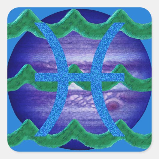 魚座 スクエアシール (正面)