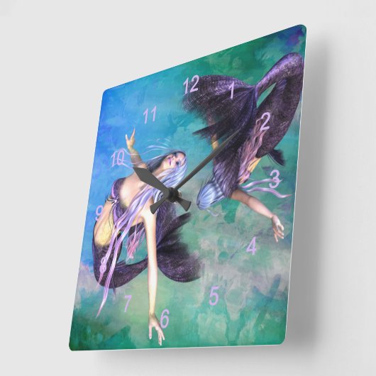 魚座 スクエア壁時計 (傾斜)