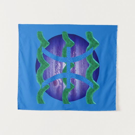 魚座 タペストリー (正面(横))