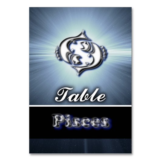 魚座 テーブルナンバー (正面)