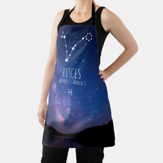 魚座 | パーソナライズされた〔占星術の〕十二宮図星座エプロン エプロン (インサイチュ)