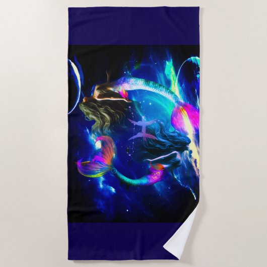 魚座 ビーチタオル (正面)