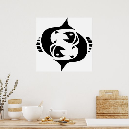 魚座 ポスター (キッチン)