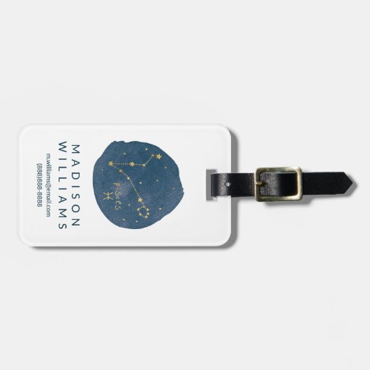 魚座 ラゲッジタグ (正面横)