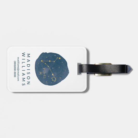 魚座 ラゲッジタグ (裏面横)