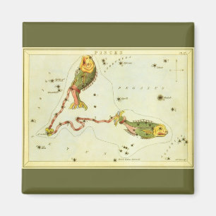 魚座 ヴィンテージ星座 ウラニアの鏡 マグネット