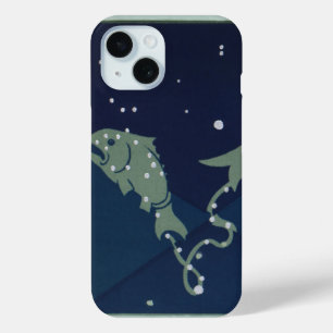 魚座 ヴィンテージ 占星術 天文学 iPhone 15ケース