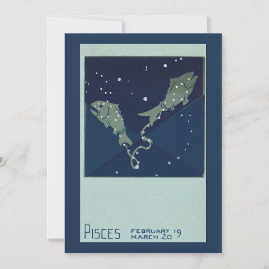 魚座 ヴィンテージ 占星術 星図 (正面)