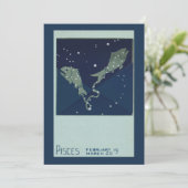 魚座 ヴィンテージ 占星術 星図 (スタンド正面)