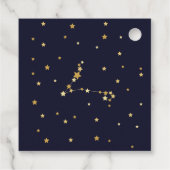 魚座〔占星術の〕十二宮図ありがとうベビーシャワー フェイバータグ (裏面)