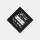 魚座〔占星術の〕十二宮図おもしろい特性誕生日 スタンダードカクテルナプキン (角)