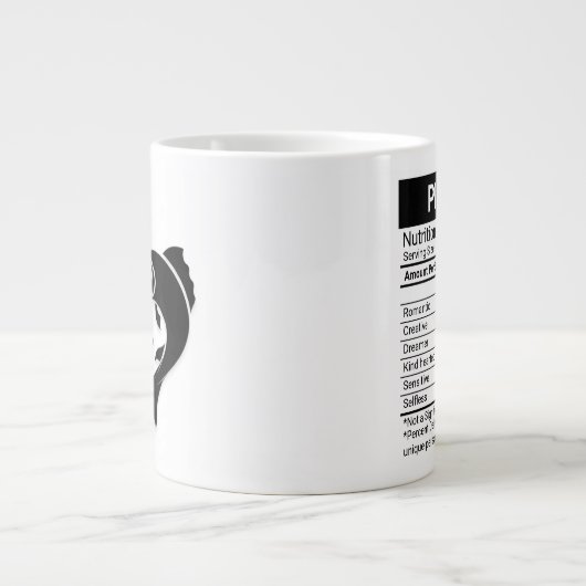 魚座〔占星術の〕十二宮図の栄養事実の徴候は ジャンボコーヒーマグカップ (正面)