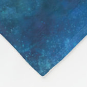 魚座〔占星術の〕十二宮図サインウォーター色デザイン フリースブランケット (角)